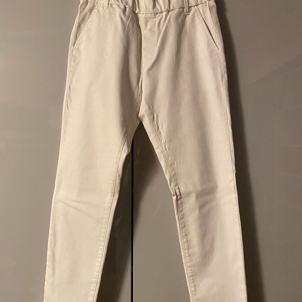 BEVY FLOG Women's Cream Straight Leg Pants
